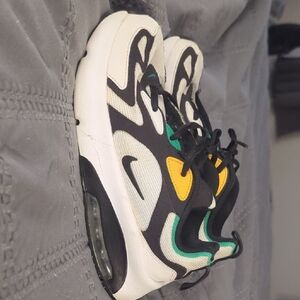 Nike Air Max Boys Sneakers - Black, White, Yellow, Green